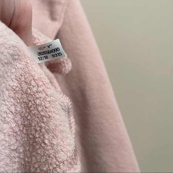 American eagle baby pink hooded crop sweatshirt - Picture 4 of 8